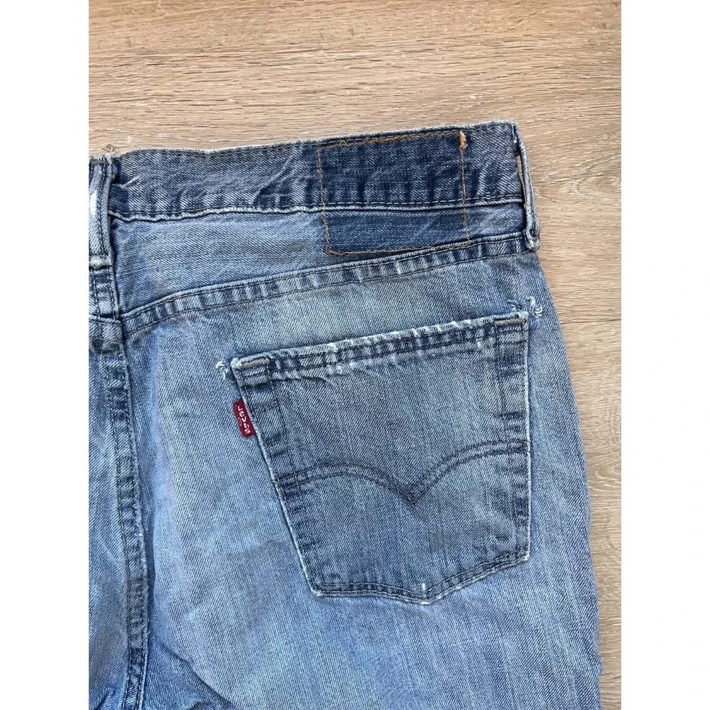 Levi's Jeans‎ Mens 32x30.5 Blue Medium Wash Denim Pockets Straight Leg Low Rise